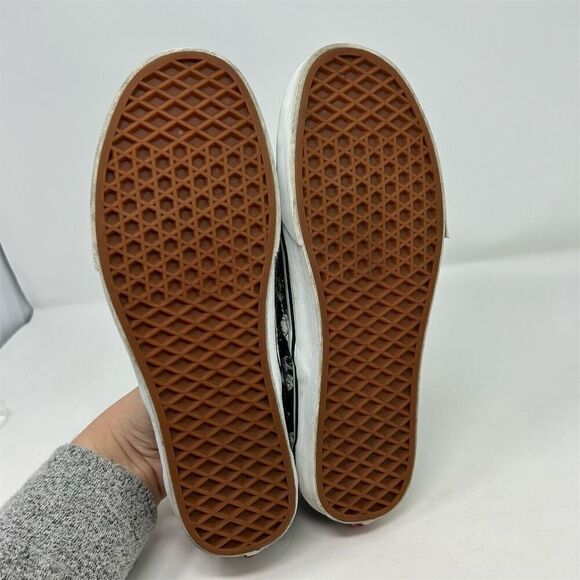 Vans Classic Slip-On Flash Black & Blue Skulls Unisex Shoes Size 11 Multicolor - Picture 11 of 14